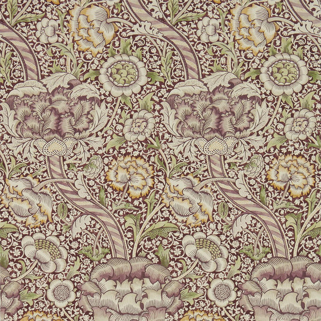 Morris & Co Wandle Wine/Saffron Wallpaper