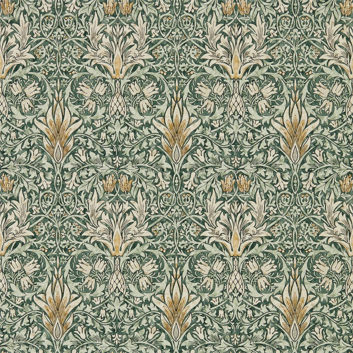 Morris & Co Snakeshead Forest/Thyme Wallpaper