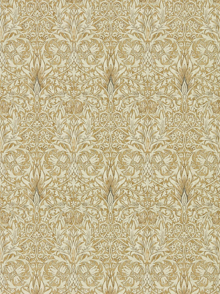Morris & Co Snakeshead Gold/Linen Wallpaper
