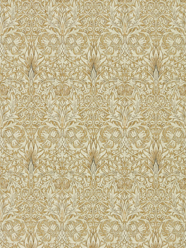 Morris & co Snakeshead Gold/Linen Wallpaper