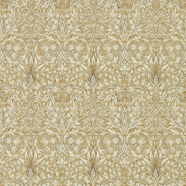 Morris & Co Snakeshead Gold/Linen Wallpaper