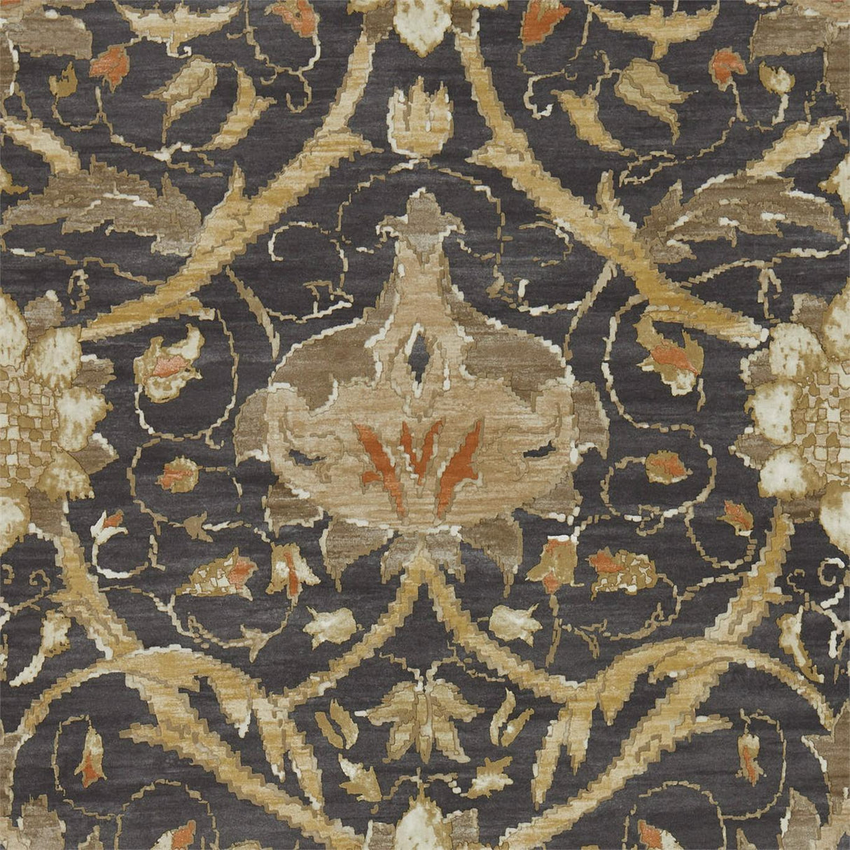 Morris & Co Montreal Charcoal/Bronze Wallpaper