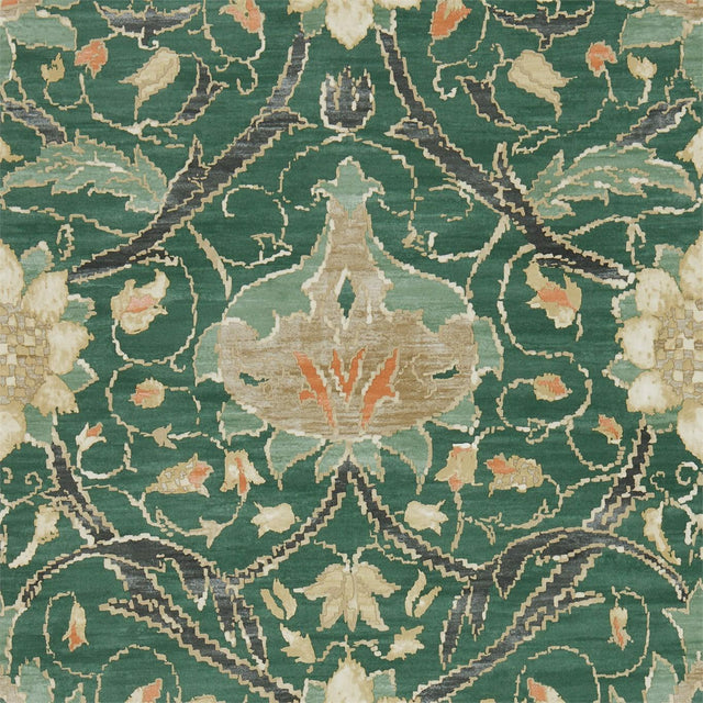 Morris & Co Montreal Forest/Teal Wallpaper