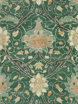 Morris & co Montreal Forest/Teal Wallpaper