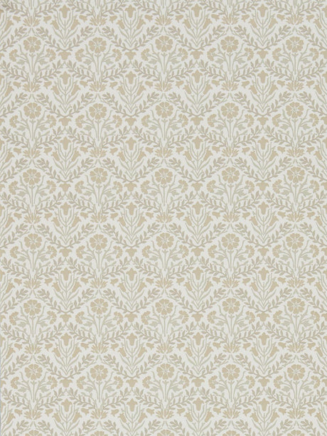 Morris & co Morris Bellflowers Linen/Cream Wallpaper