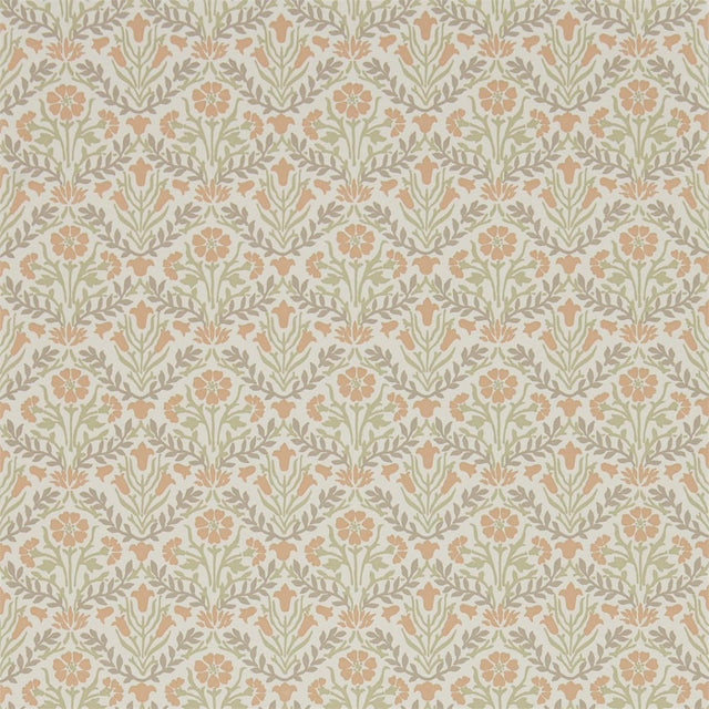 Morris & Co Morris Bellflowers Saffron/Olive Wallpaper