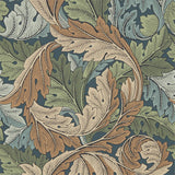 Morris & Co Acanthus Slate Blue/Thyme Wallpaper