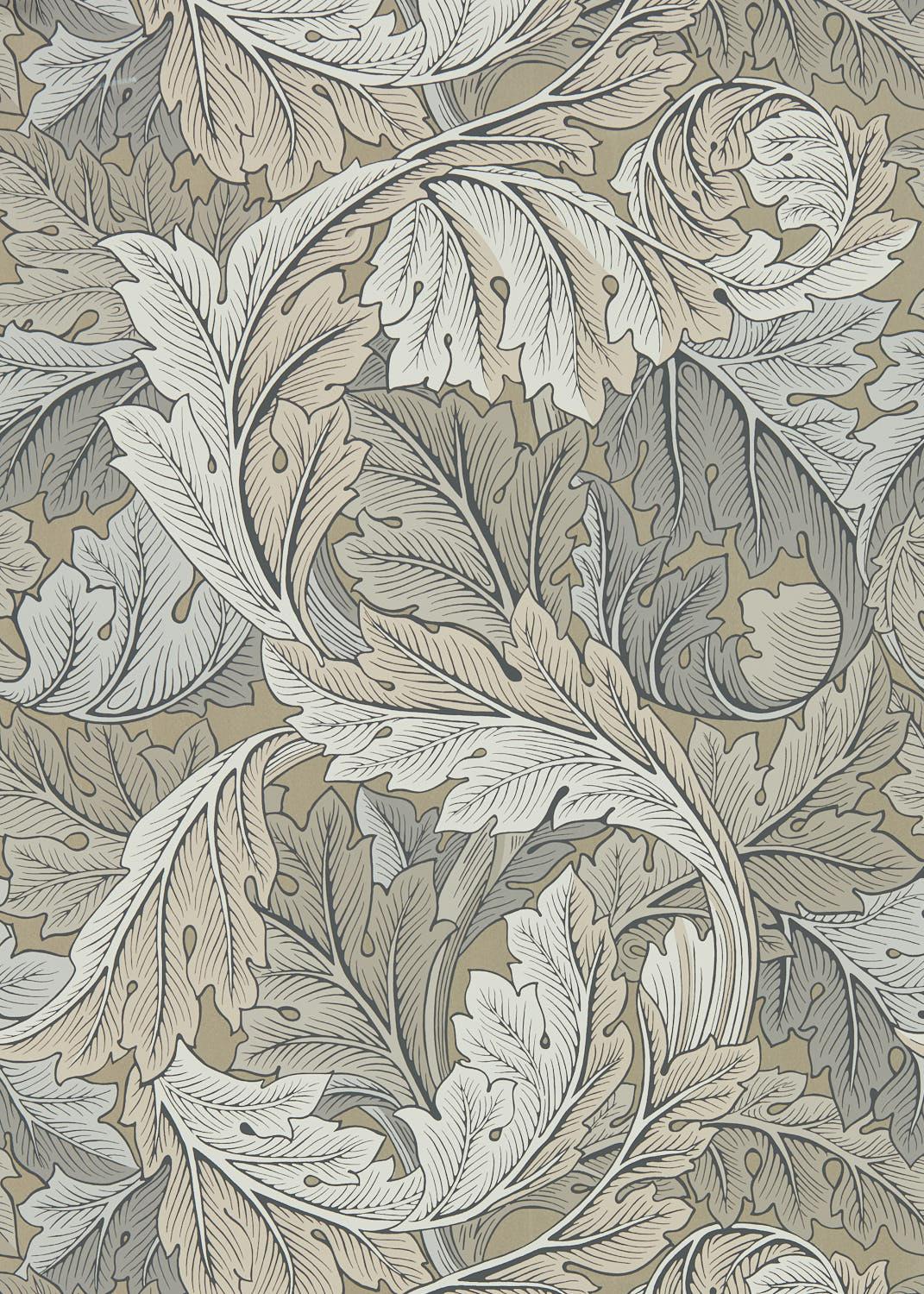 Morris & co Acanthus Manilla/Stone Wallpaper