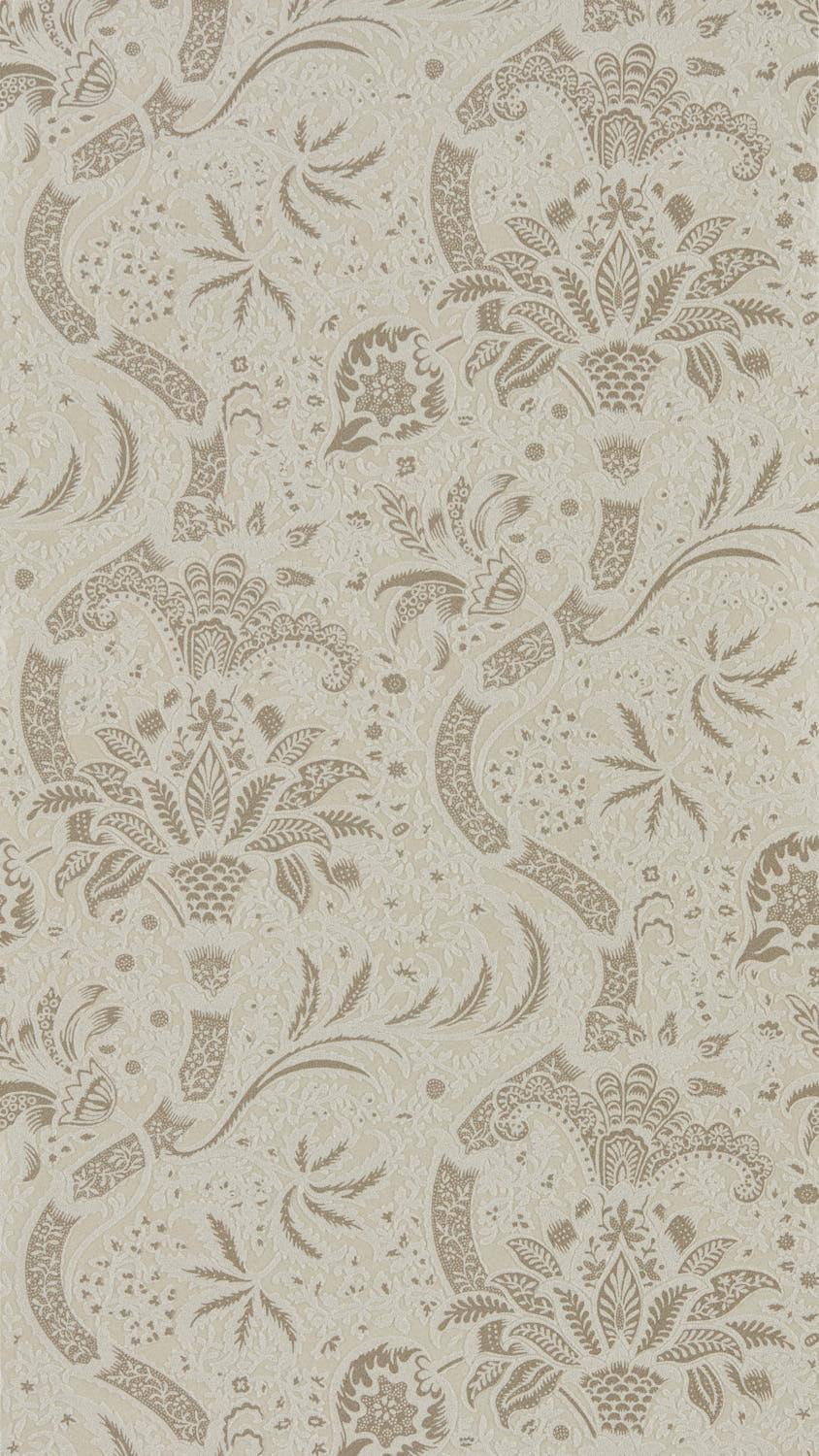Morris & co Indian (Beaded) Stone/Linen Wallpaper