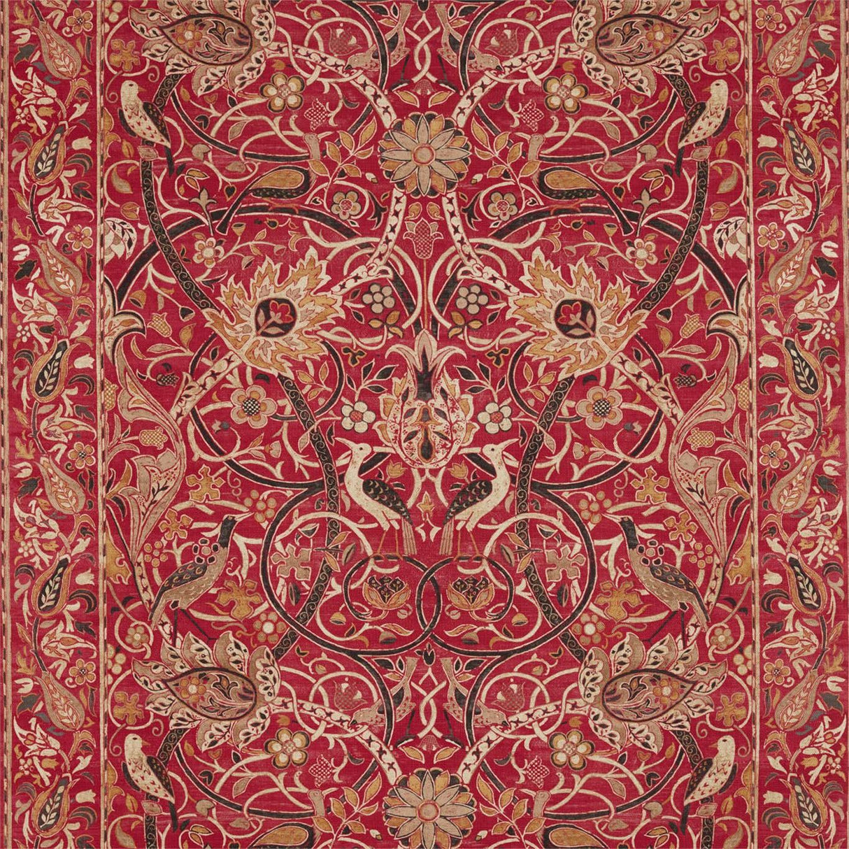 Morris & Co Bullerswood Paprika/Gold Fabric