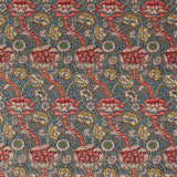 Morris & Co Wandle Indigo/Carmine Fabric