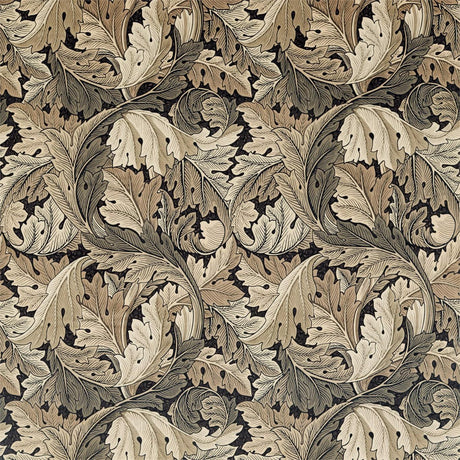 Morris & Co Acanthus Charcoal/Grey Fabric
