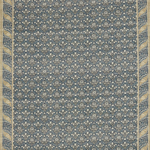 Morris & Co Morris Bellflowers Indigo/Sage Fabric