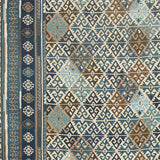 Morris & Co Burdock & Star Indigo Fabric