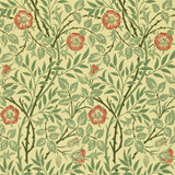 Morris & co Sweet Briar Green/Blue/Rust Wallpaper