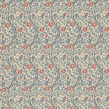 Morris & Co Sweet Briar Blue Fabric