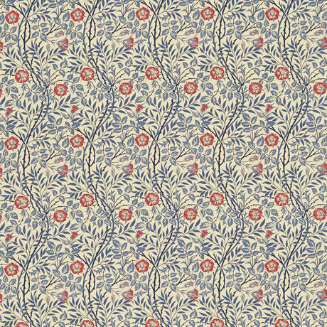 Morris & Co Sweet Briar Blue Fabric