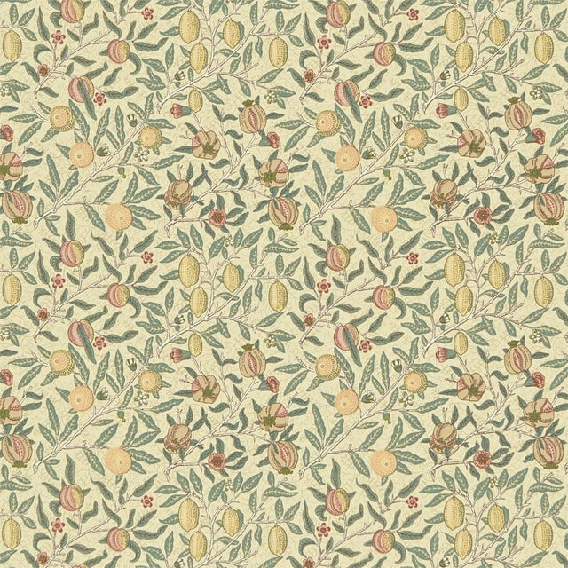 Morris & Co Fruit Minor Willow Green/Lemon Fabric