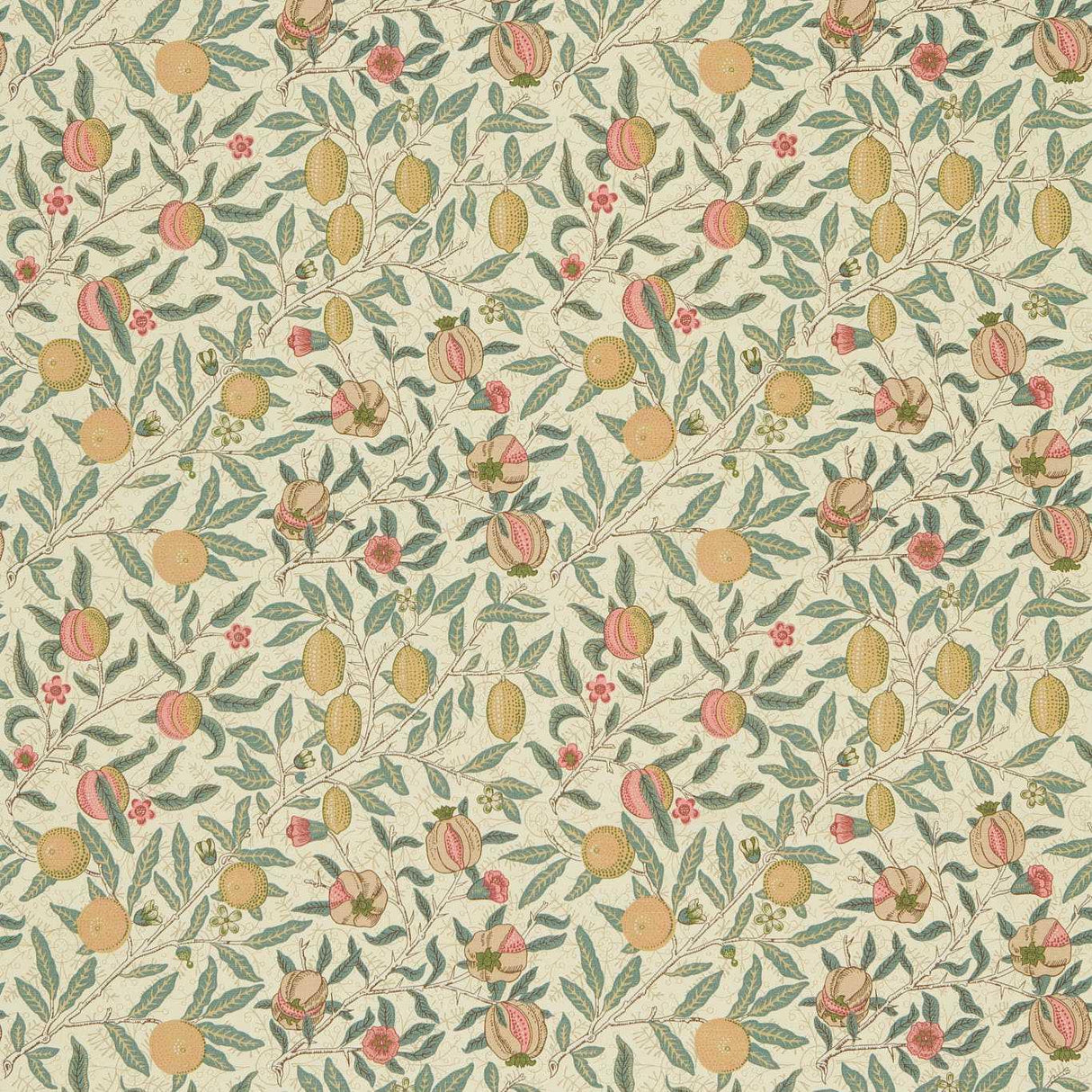 Morris & Co Fruit Willow Green/Slate Fabric