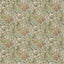 Morris & Co Golden Lily Multi Green on Stone Fabric