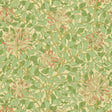 Morris & Co Honeysuckle Green/Beige/Pink Wallpaper