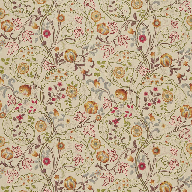 Morris & Co Mary Isobel Rose/Slate Fabric
