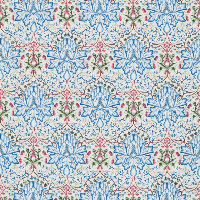 Morris & Co Artichoke Peacock/Cream Fabric
