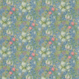 Morris & Co Golden Lily Mineral Blues Fabric