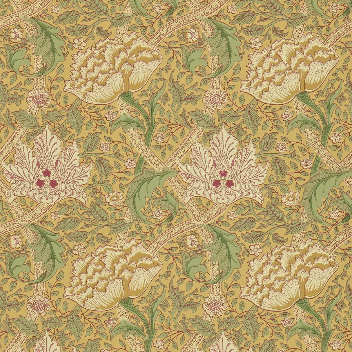 Morris & Co Windrush Gold/Thyme Wallpaper
