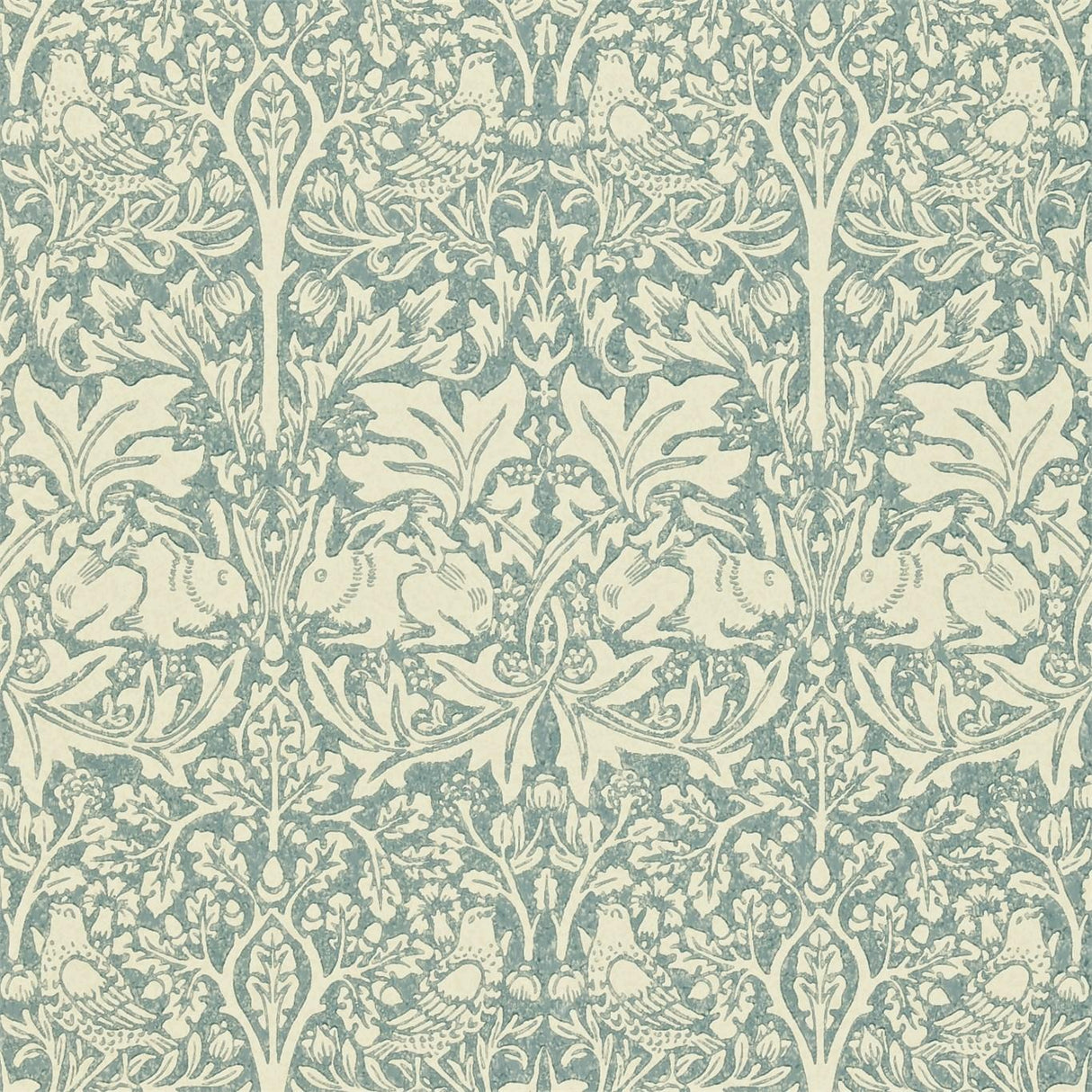 Morris & co Brer Rabbit Slate/Vellum Wallpaper