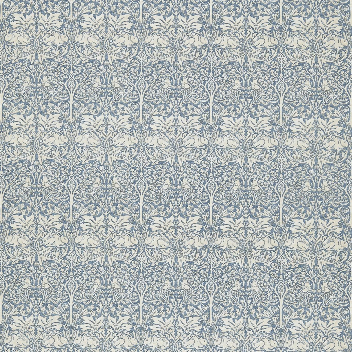 Morris & Co Brer Rabbit Slate/Vellum Fabric