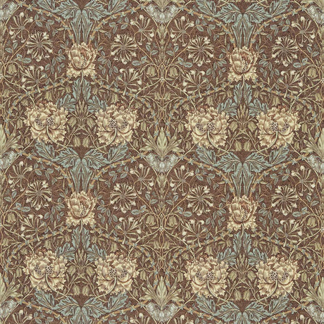 Morris & Co Honeysuckle & Tulip Bullrush/Slate Fabric