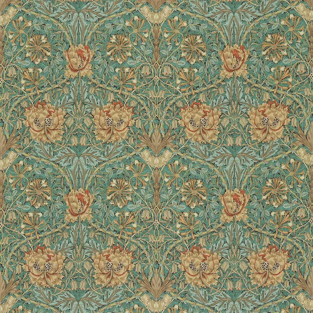 Morris & Co Honeysuckle & Tulip Privet/Honeycomb Fabric