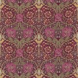 Morris & Co Honeysuckle & Tulip Wine/Bay Leaf Fabric