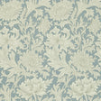 Morris & Co Chrysanthemum Toile China Blue/Cream Wallpaper