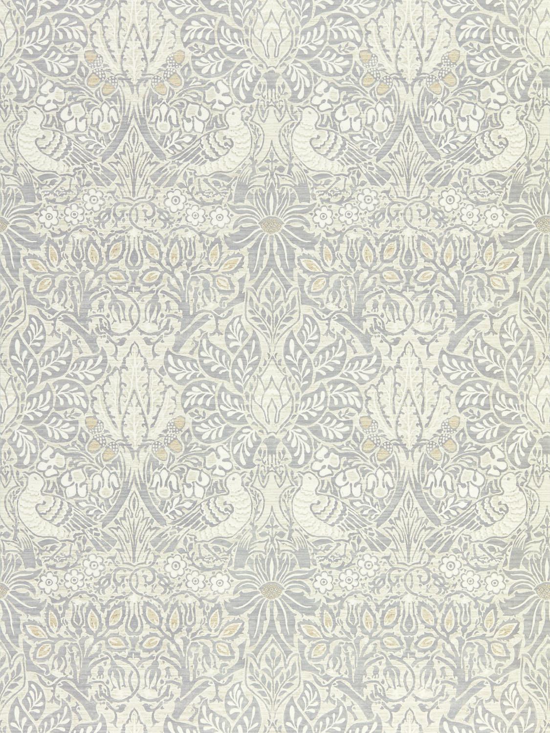 Morris & co Pure Dove & Rose Cloud Grey Wallpaper
