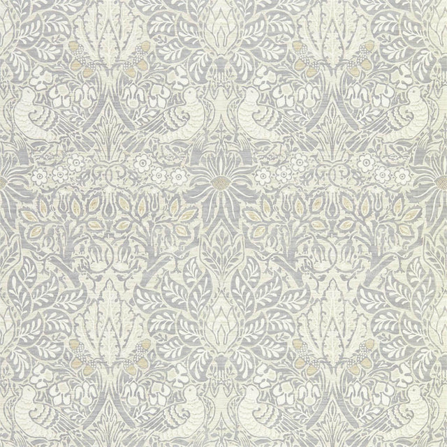 Morris & Co Pure Dove & Rose Cloud Grey Wallpaper
