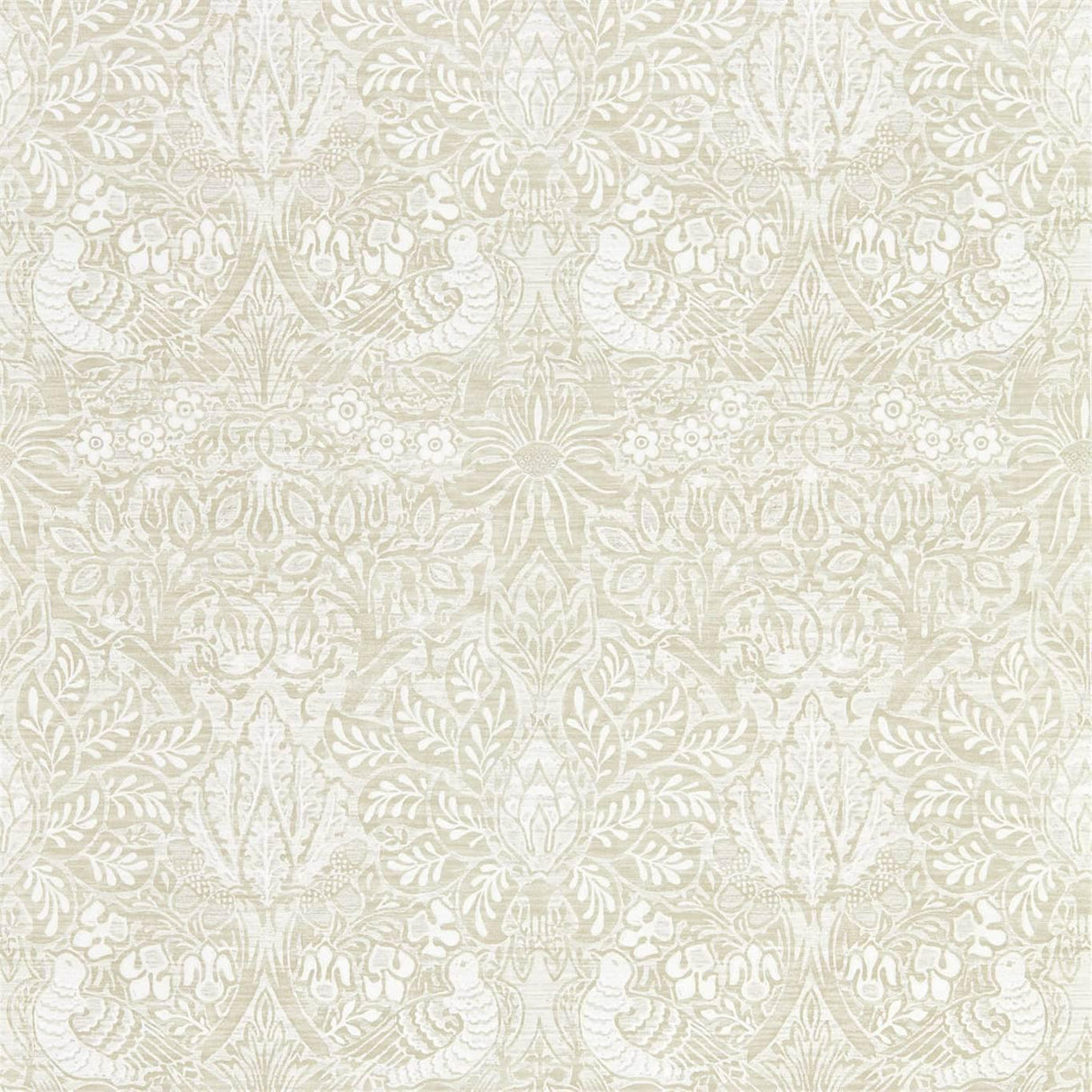 Morris & Co Pure Dove & Rose White Clover Wallpaper