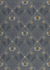 Morris & co Pure Trellis Black Ink Wallpaper