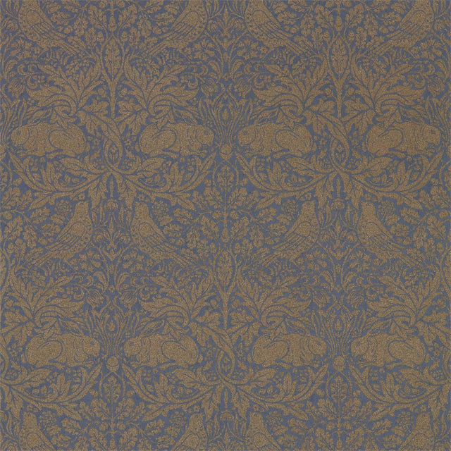 Morris & Co Pure Brer Rabbit Ink/Gold Wallpaper