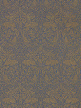 Morris & co Pure Brer Rabbit Ink/Gold Wallpaper