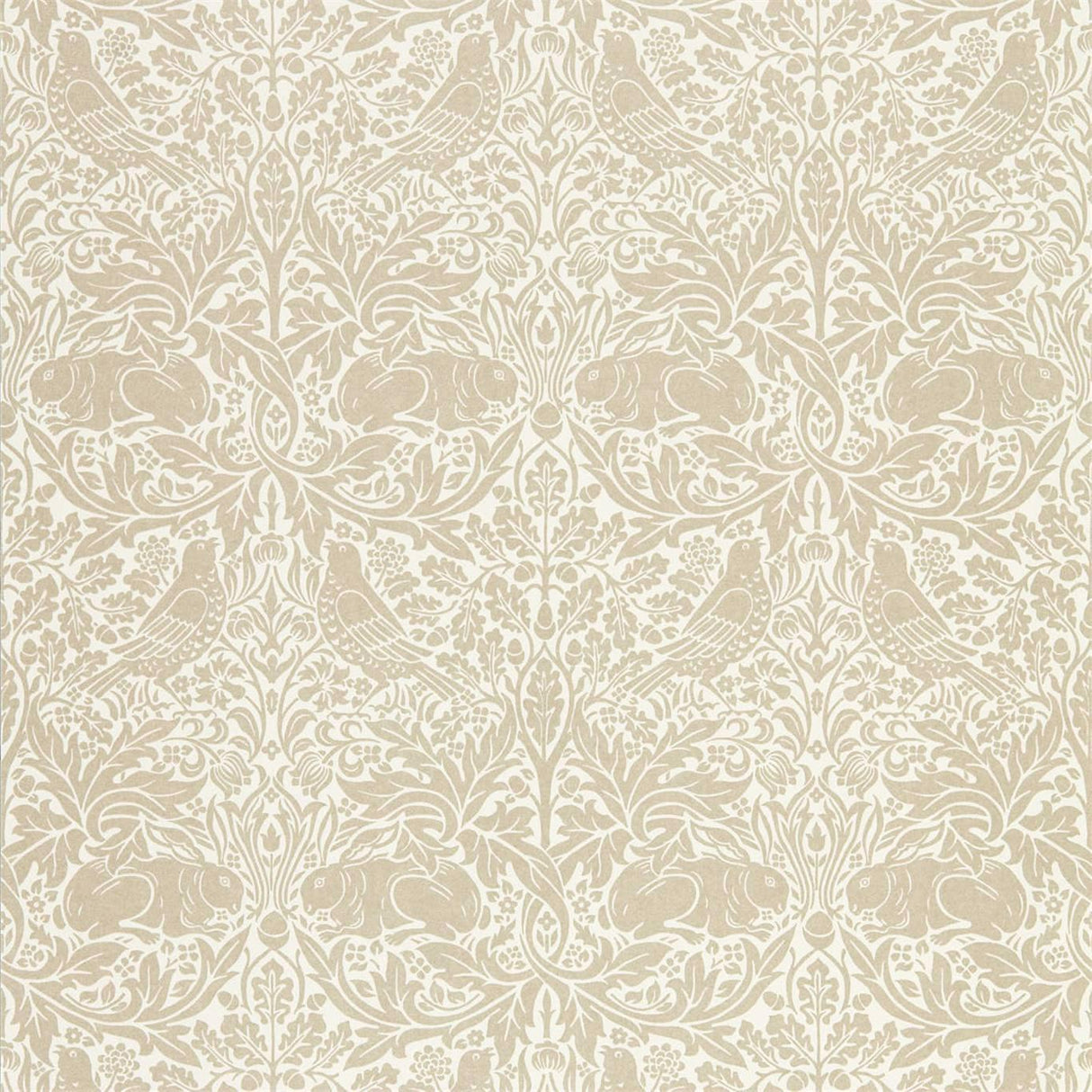 Morris & Co Pure Brer Rabbit Linen Wallpaper