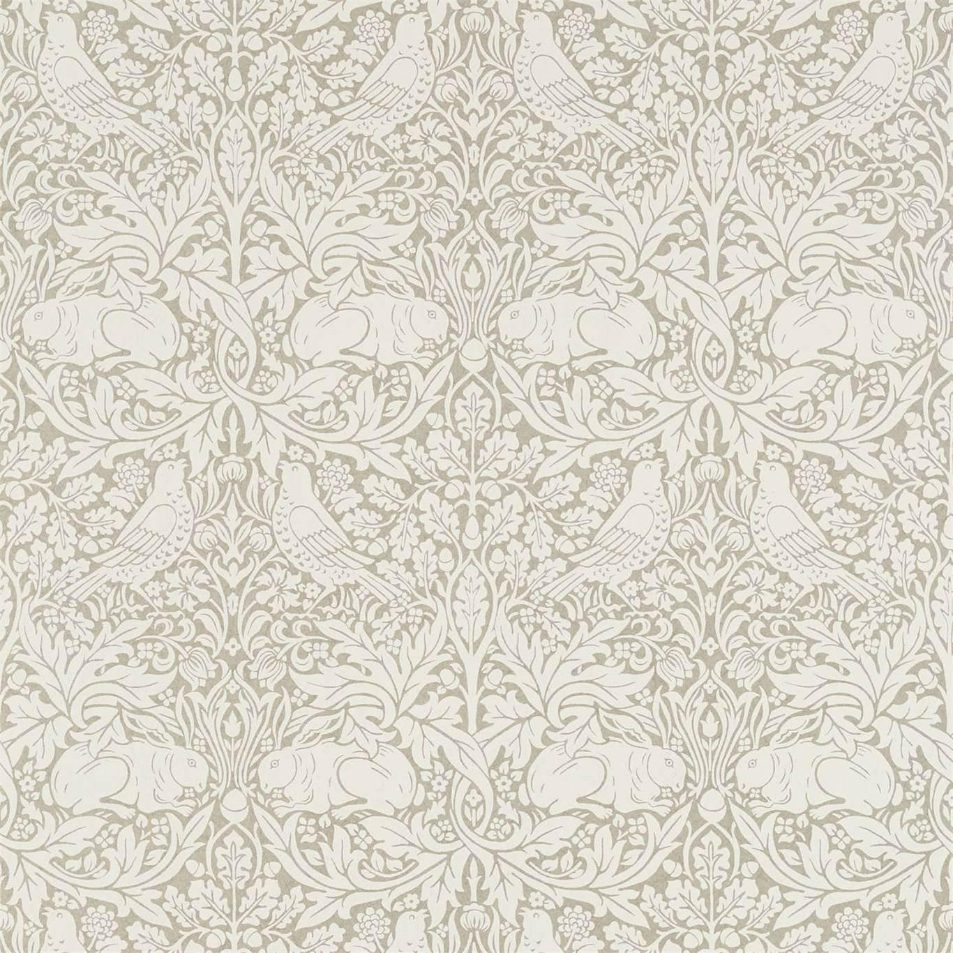 Morris & Co Pure Brer Rabbit Gilver Wallpaper – DecoratorsBest
