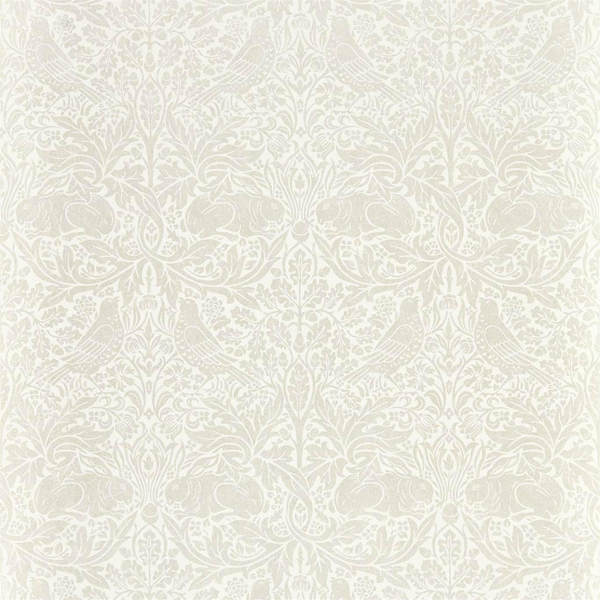 Morris & Co Pure Brer Rabbit White Clover Wallpaper
