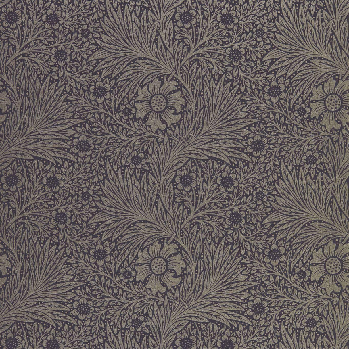 Morris & Co Pure Marigold Black Ink Wallpaper