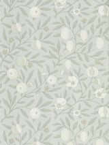 Morris & co Pure Fruit Grey Blue Wallpaper