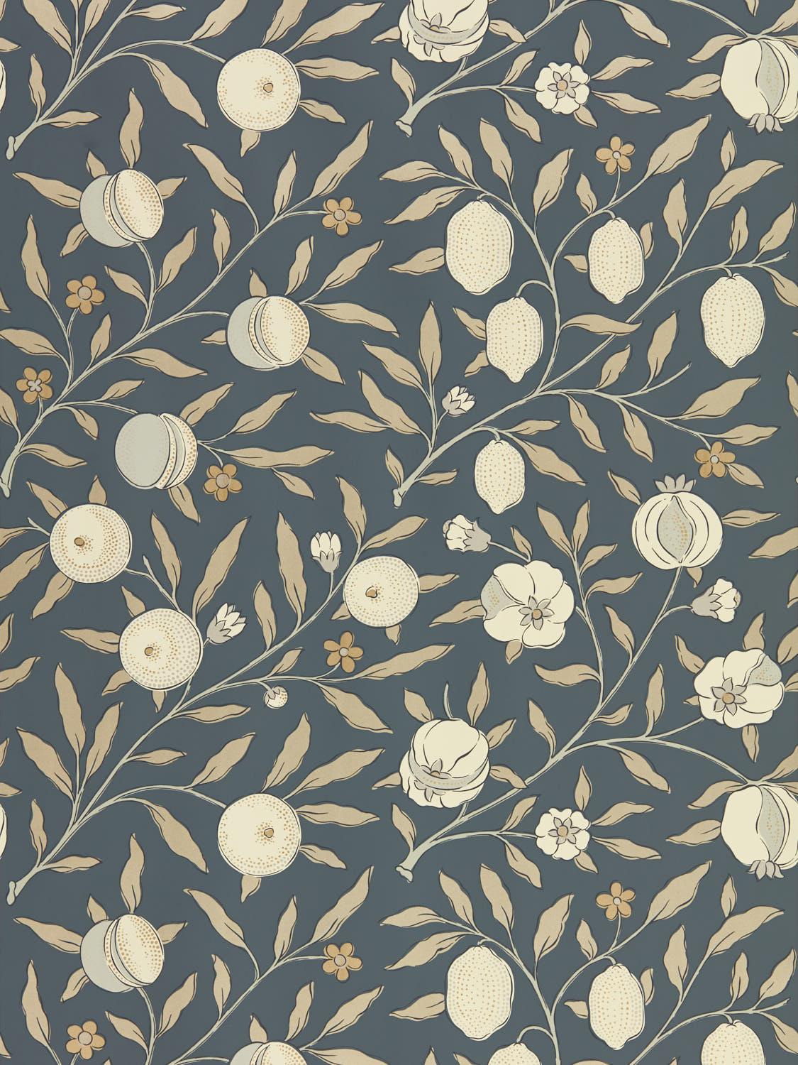 Morris & co Pure Fruit Black Ink Wallpaper