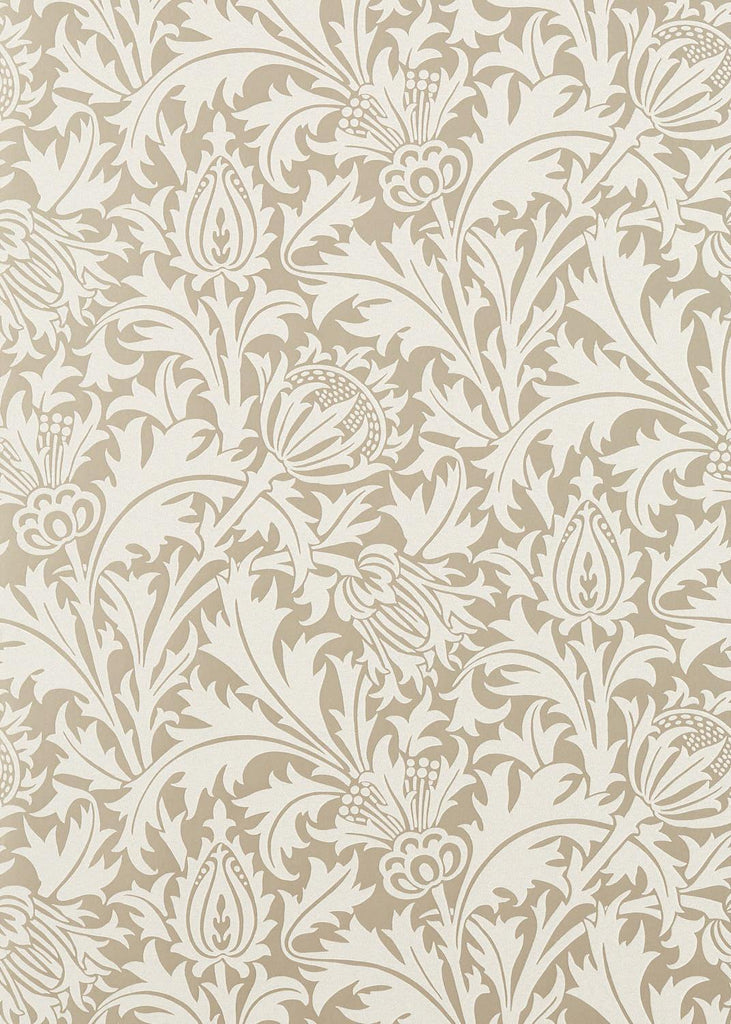 Morris & Co Pure Thistle (Beaded) Gilver Wallpaper
