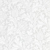 Morris & Co Pure Thistle Grey Blue Wallpaper