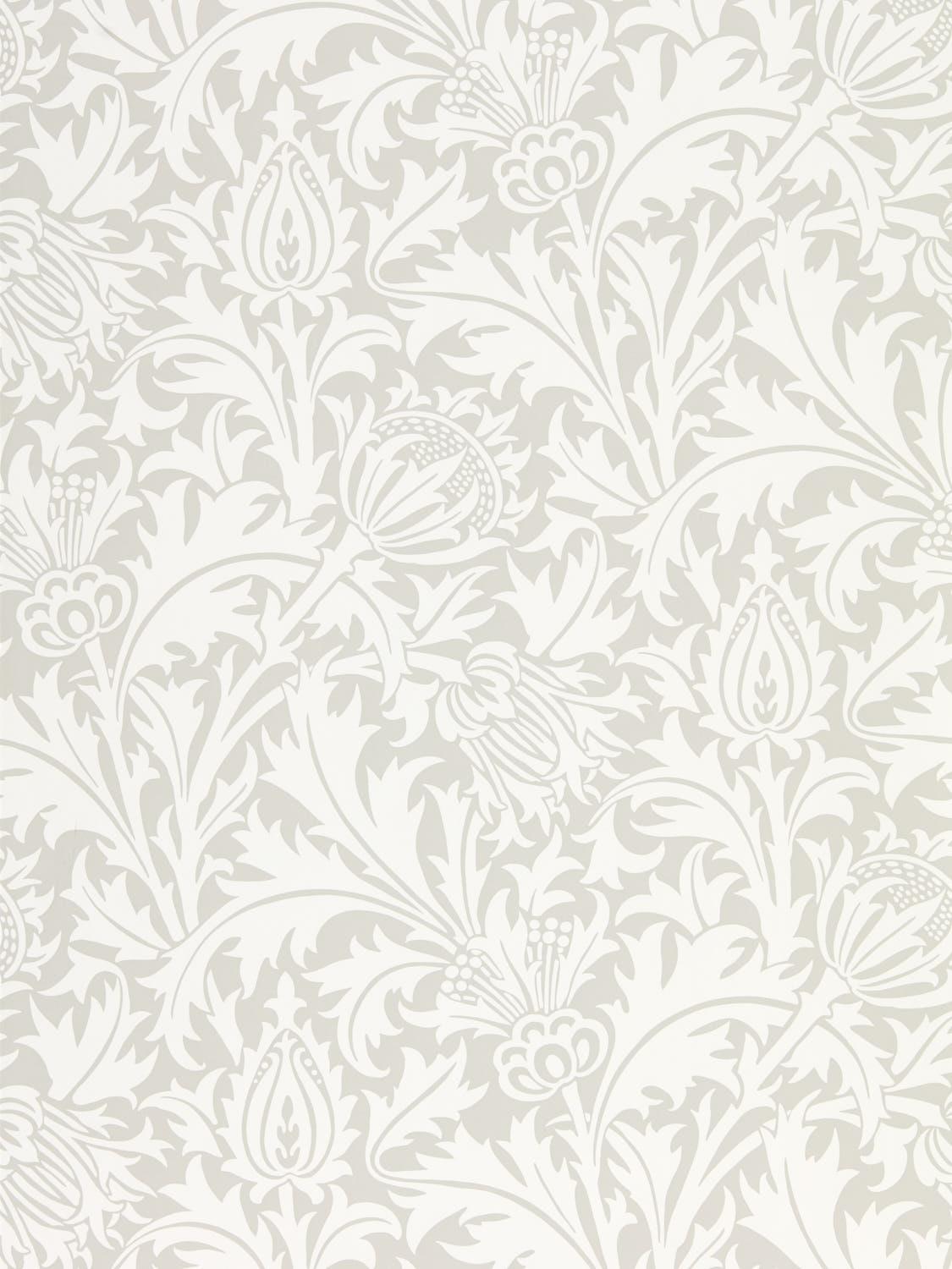Morris & co Pure Thistle Pebble Wallpaper
